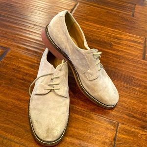 Tan suede crewcuts dress shoes
